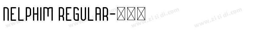 Nelphim Regular字体转换